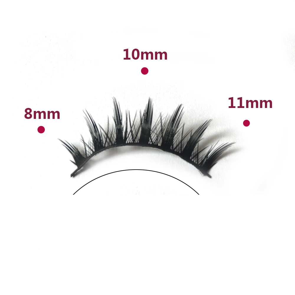 5 Pairs Makeup Dramatic Looking Dramatic Look Handmade Thick Devil Style Hard Band Eye Lashes Extension Make Up Cosmetics Tools