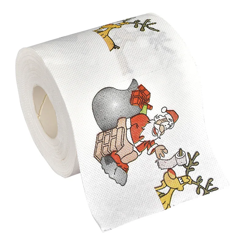 Christmas Santa Claus Bath Toilet Roll Paper Merry Christmas Decoration for Home 2024 Xmas Decor Navidad Natal New Year Gift