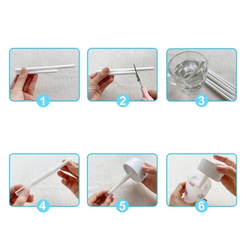 10 pz/pacco umidificatore filtro di ricambio spugna di cotone Stick adatto per USB diffusore di aromi Mist Maker umidificatore d'aria purificare