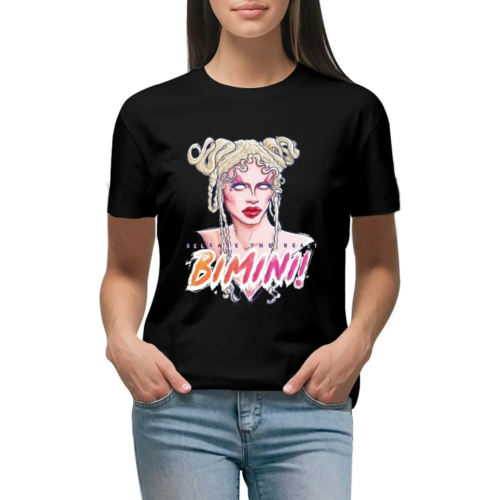 

Bimini T-Shirt sweat quick drying hippie clothes t-shirts for Women pack