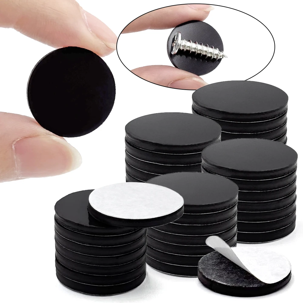 10/50 Stück selbstklebende magnetische Durchmesser 20 mm Dicke 2 mm runde Gummi-flexible kleine klebrige Magnete Scheibe zum Basteln und Kühlschrank