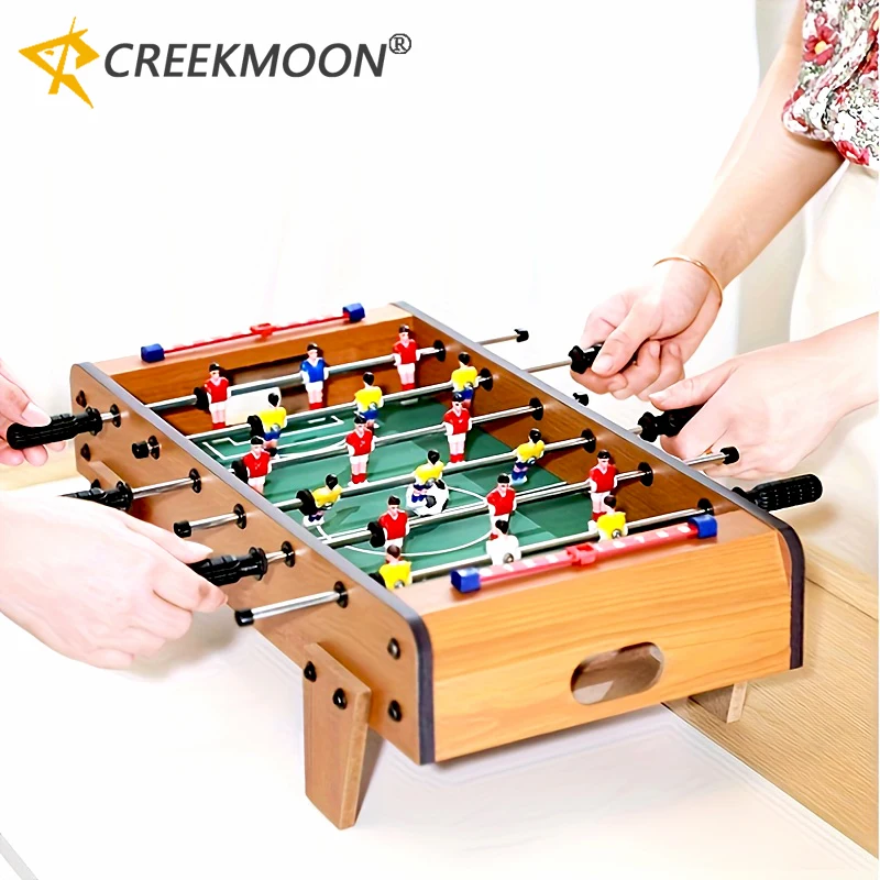 

Foosball Table Easily Assemble Wooden Soccer Games Table Top Footballs Indoor Game Set for Room, Parties, Family Sport Kids Gift