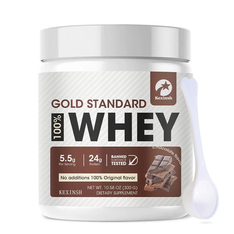 300g 100% Premium Chocolate Whey Protein Powder Halal Certified for Optimal Fitness And Bodybuilding Needs