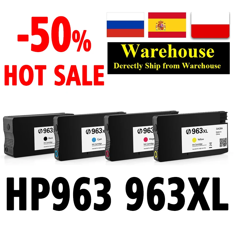 

HP963XL 963XL Ink Cartridge Compatible For HP OfficeJet Pro 9010 9012 9013 9014 9015 9016 9018 9019 9020 9022 9023 9025 9026 963