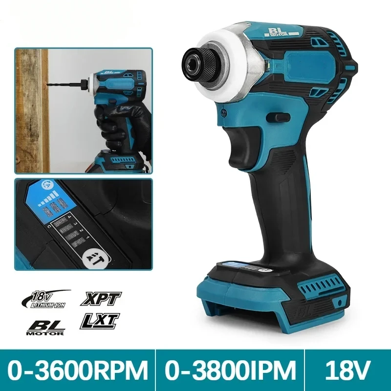 Makita dtd171 driver de impacto sem escova, chave de fenda recarregável, ferramentas elétricas sem fio, motor bl de 18v, ferramentas de unidade de ferramenta nua