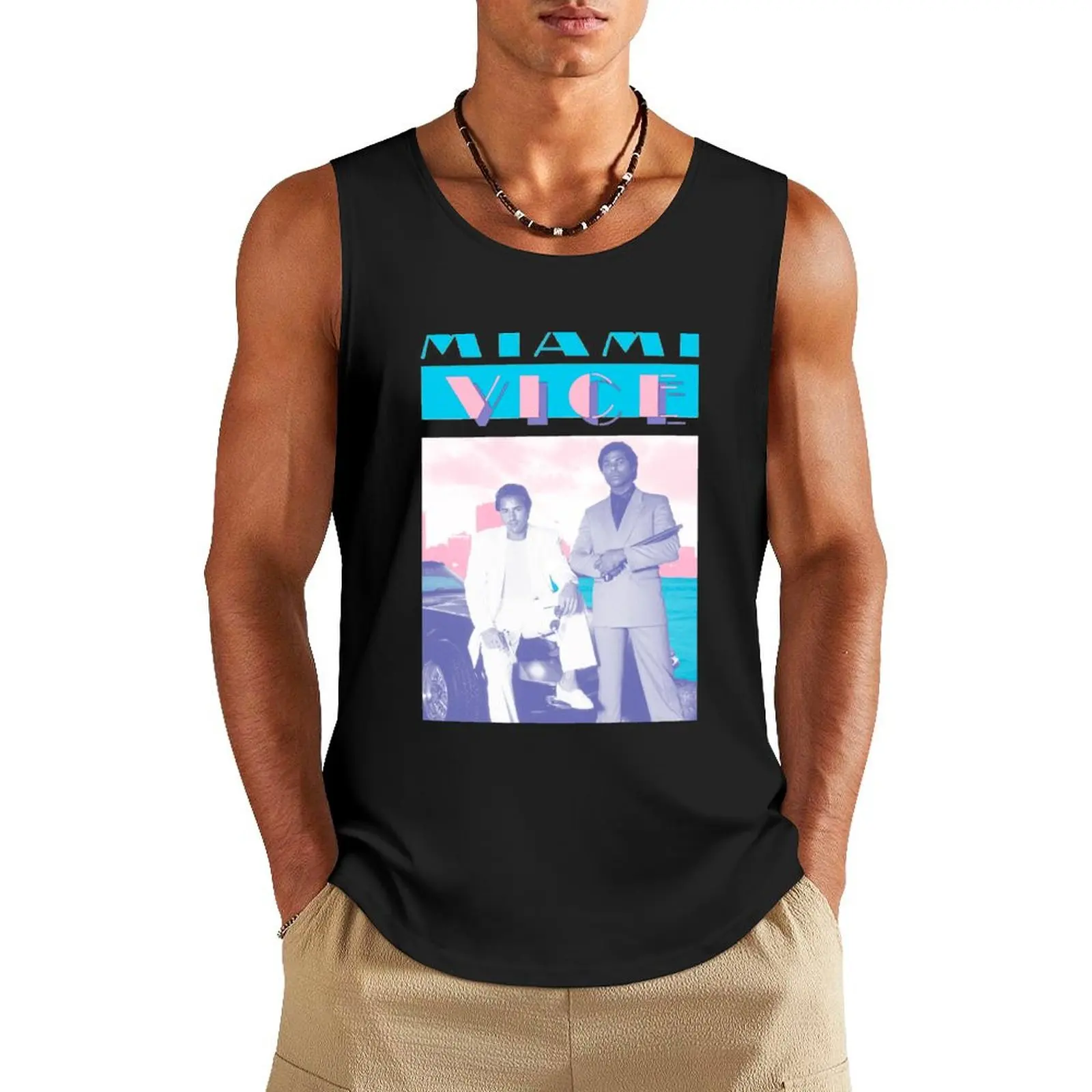 

Miami Vice Tank Top anime top sleeveless Men's t-shirts