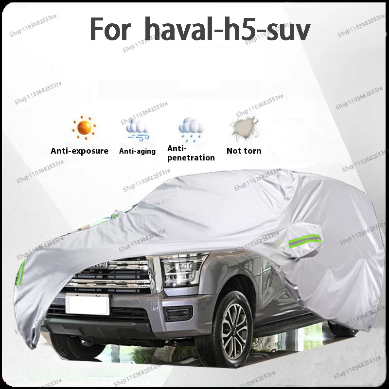 

Чехол для автомобиля Haval H5 Fit — водонепроницаемый, пылезащитный, солнцезащитный козырек (УФ), снегозащитный | Серебряное полное покрытие с защитой в течение всего дня