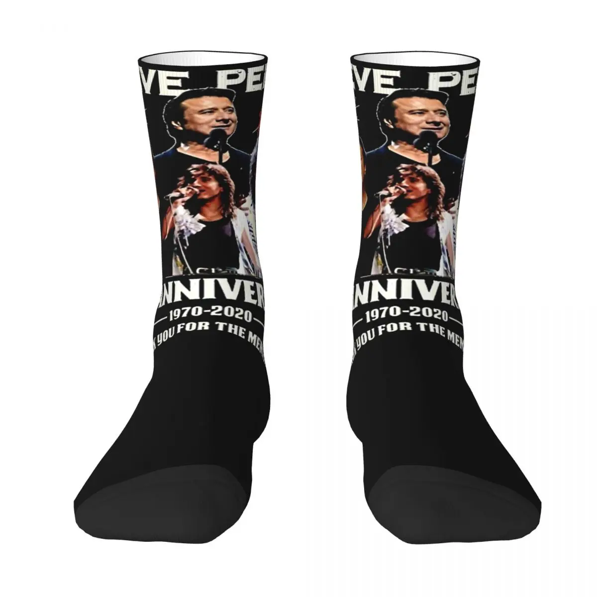 Steve Perry Stockings Men 50th anniversary Socks High Quality Casual Socks Winter Cycling Non-Slip Design Socks Gift