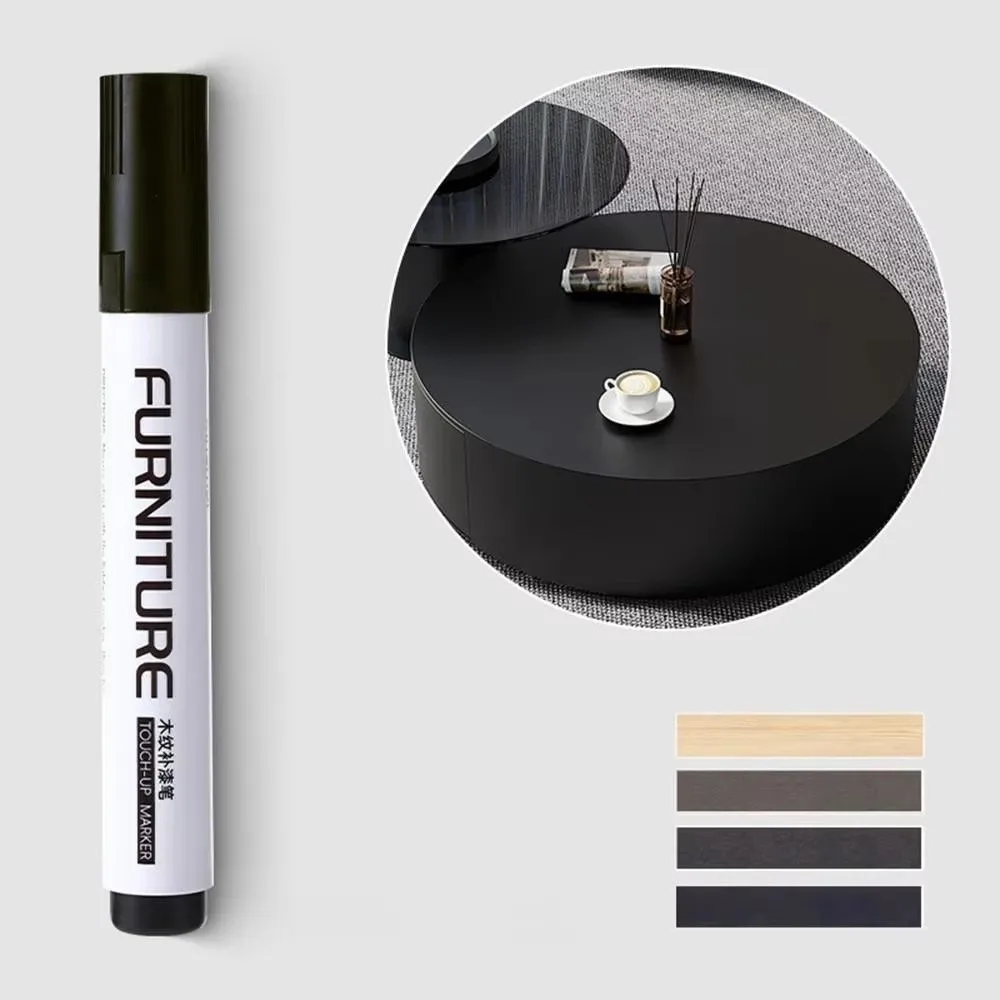 

12pcs/set Waterproof Wood Furniture Repair Pen Scratches Chips Color Touch-Up Wood Grain Touch-Up Pen Exposed White Edge Smooth