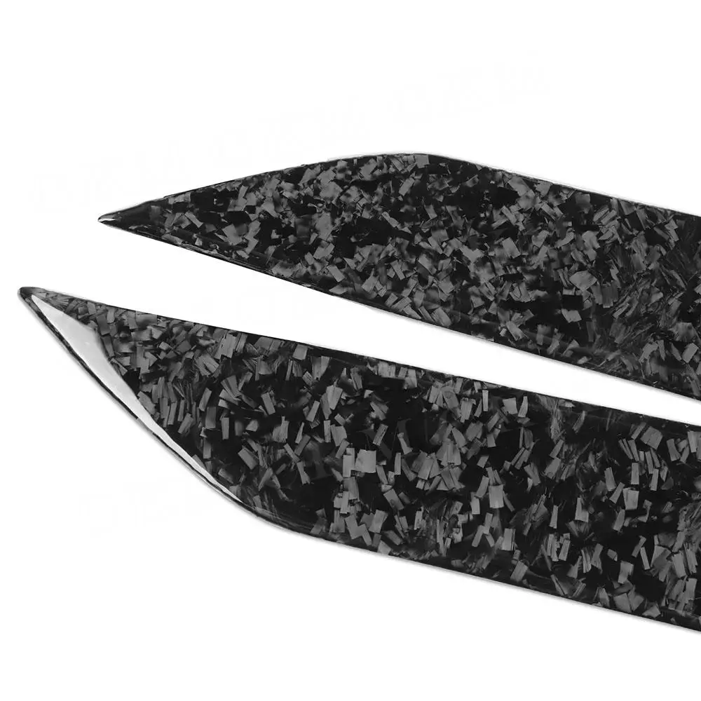 

Forged Real carbon fiber Front Bumper Eyebrow Decoration for Nissan 350z 2006 2007 2008 2009 Headlight Covers Stickers