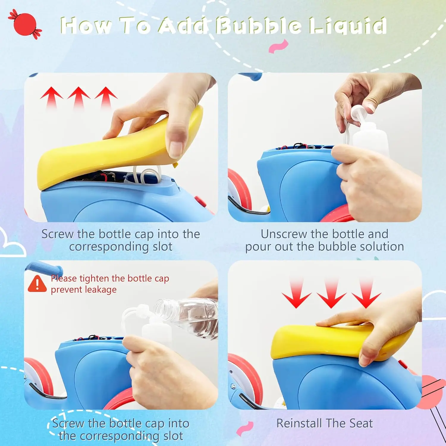 6V Electric Baby Balance Bike for 1 Year Old Boys Girls Ride on Toys 12-24 Month Toddler Balance Bike, 4 Wheels Kids First Bike