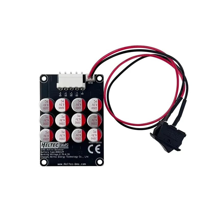 HeltecBMS 5A 12V 48V NCM/LFP/LTO конденсатор активный эквалайзер балансир 3S/4S/12S-16S с переключателем для аккумулятора аксессуары BMS