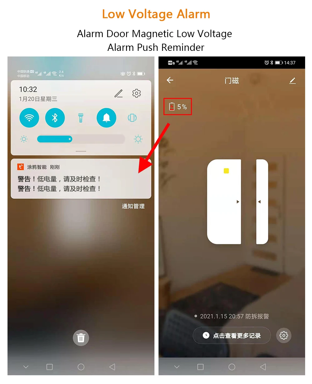 Smart Life App Smart Door rilevatori aperti/chiusi sensore finestra Wifi sensore porta intelligente magnetico indipendente controllo App Alexa Tuya