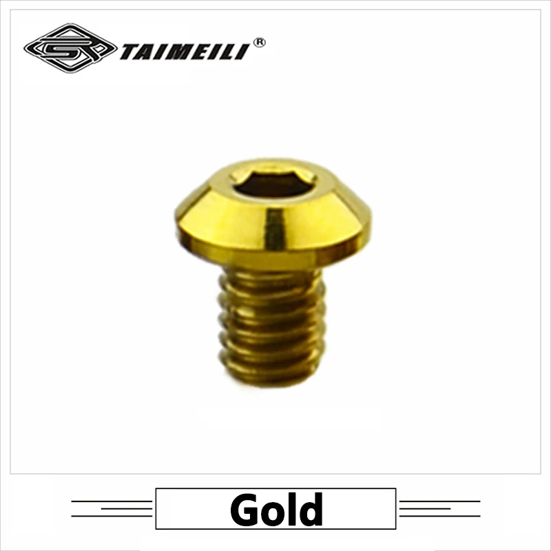 TAIMEILI 1pcs Titanium alloy brake block screws for road vehicles