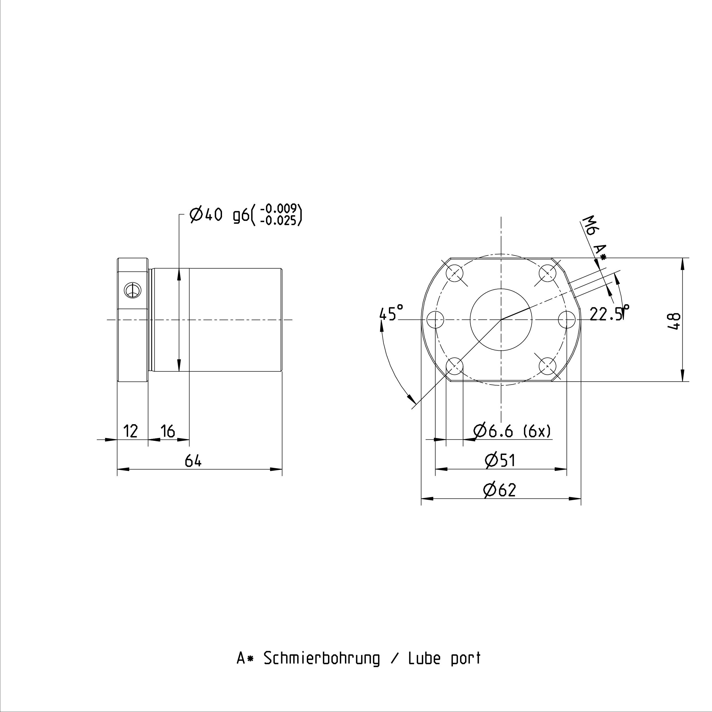 Original Ballscrew Screw Nut R151224013 FEM-E-S 25X10RX3-4 Single Flange Ball Screw And Nut