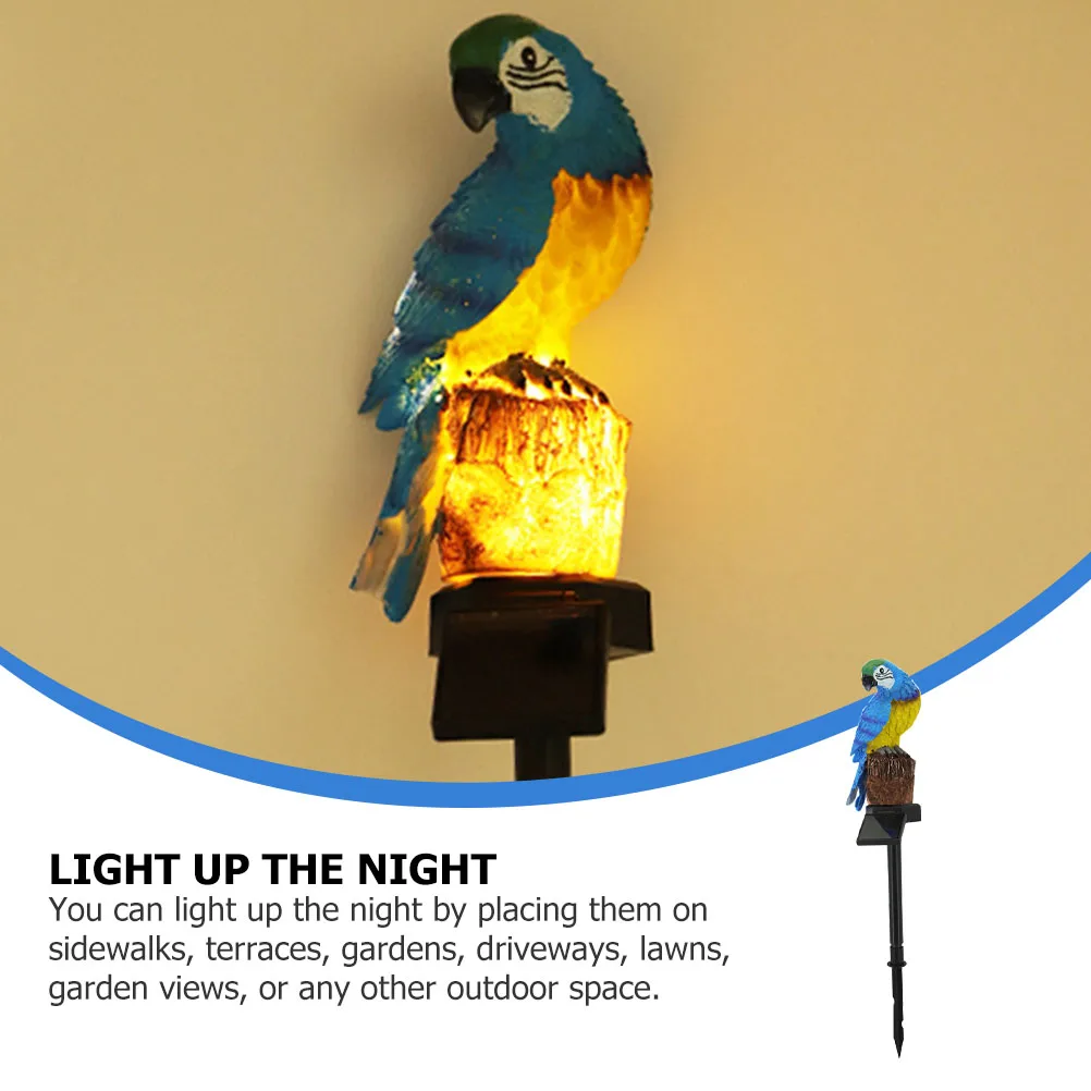 

Solar Powered Simulated Animal Lights Waterproof Resin Bird Lawn Lamp for Garden Decor Outdoor Ground Lighting