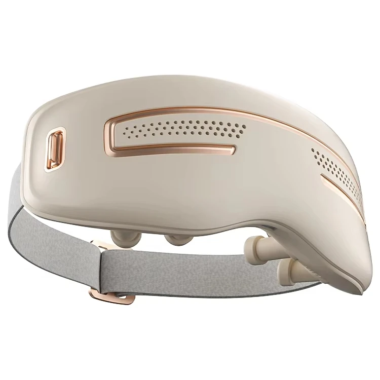 Smart 3D Acupoint Point Vibration Massage Eye Mask 2000mAh Bluetooth High-Tech Eye Massager Cold Hot Compress Timing Control