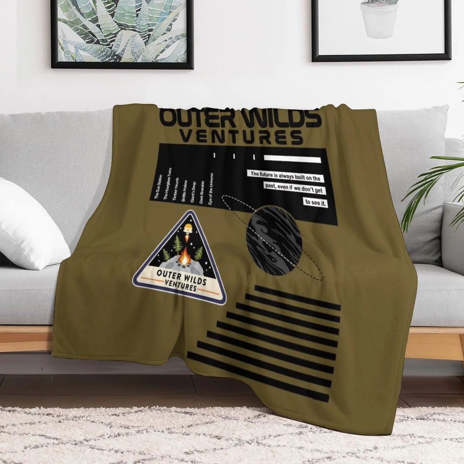 NASA-Inspired Outer Wilds Ventures \t Throw Blanket Designers Baby Blankets