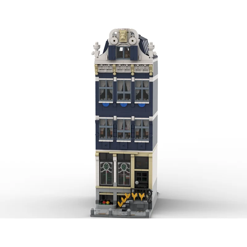 شارع المدينة عرض نموذج Moc بناء قناة الطوب # 1 نموذج التكنولوجيا وحدات كتل هدايا عيد الميلاد اللعب DIY مجموعات الجمعية #2