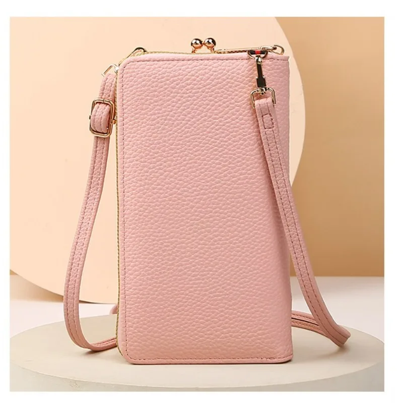 Women\'s Long Embroidered Mobile Phone bag Female Shoulder Straps Handbag Crossbody Bag Ladies Wallet Coin Purses Cards Holder