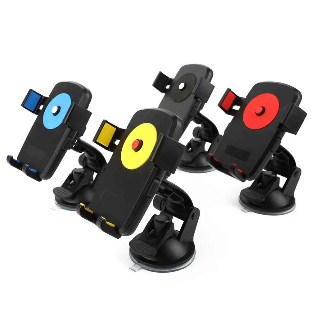 

Car Phone Mount Windshield Dashboard Suction Cup Universal Vehicle Mobile Stand For Smartphone Gps Mp4 Devices Blue