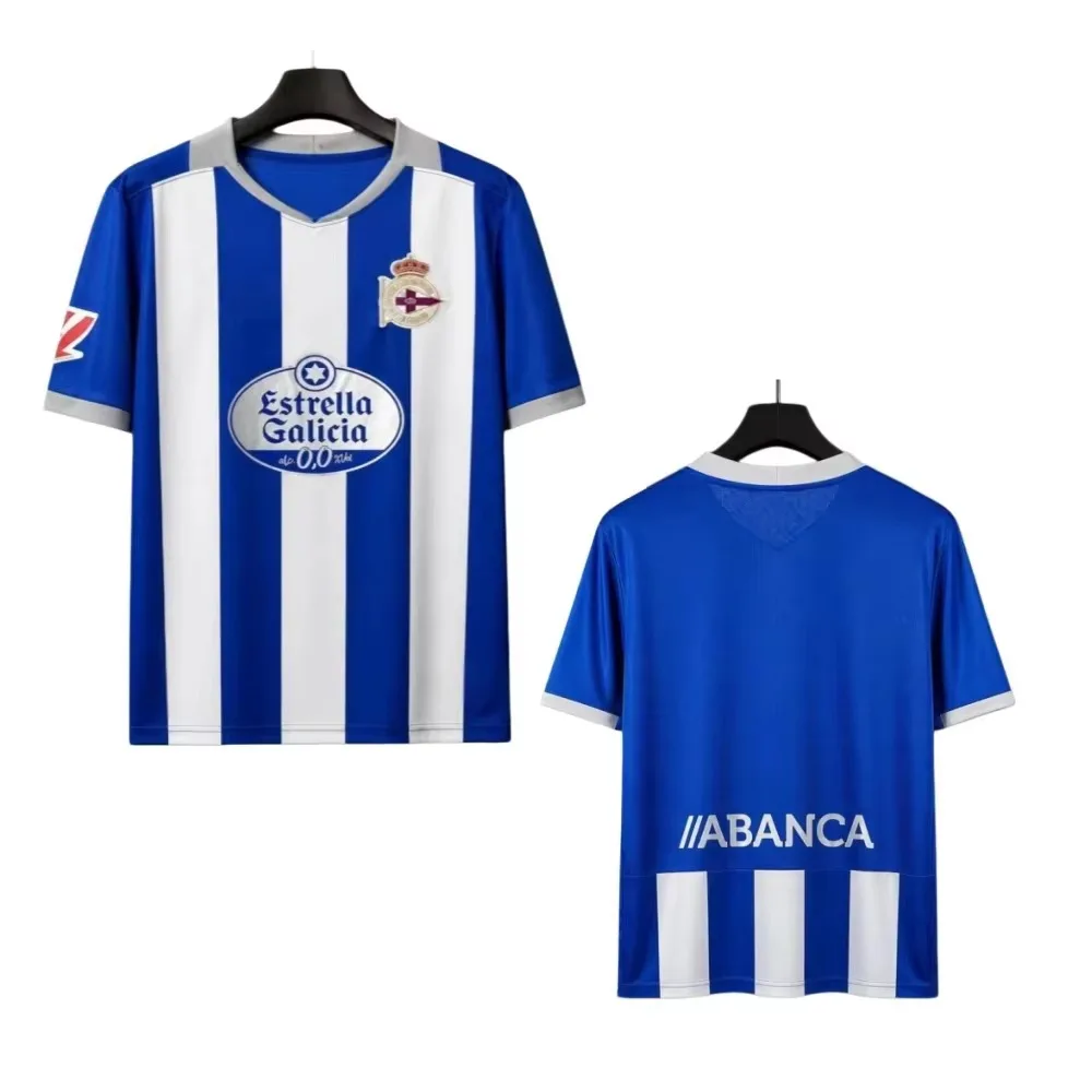 2026/27 Season Depor Deportivo Aubameyang Unisex Football Jersey, La Coruña 3D Print Unisex Mesh Ventilation Jersey Shirt