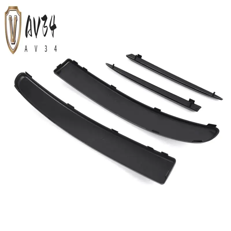 

AV34-4PCS Front Bumper Upper Grill Moulding Trim For Fiat 500 2007-2015 735455041 735455042 735455056 735455057
