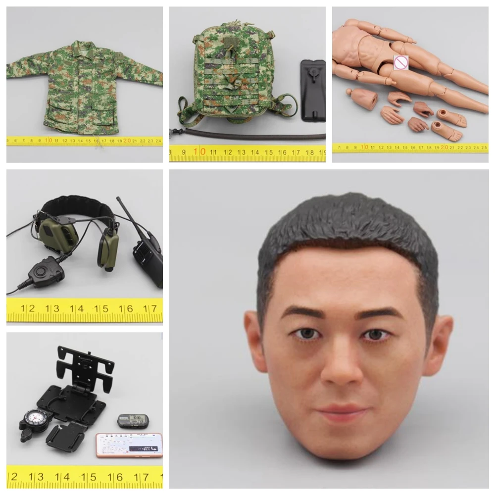 

SoldierStory SS133 SS134 1/6 Scale PLA Air Force Airborne Body Head Shirt Model toy Fit 12" Action Figure