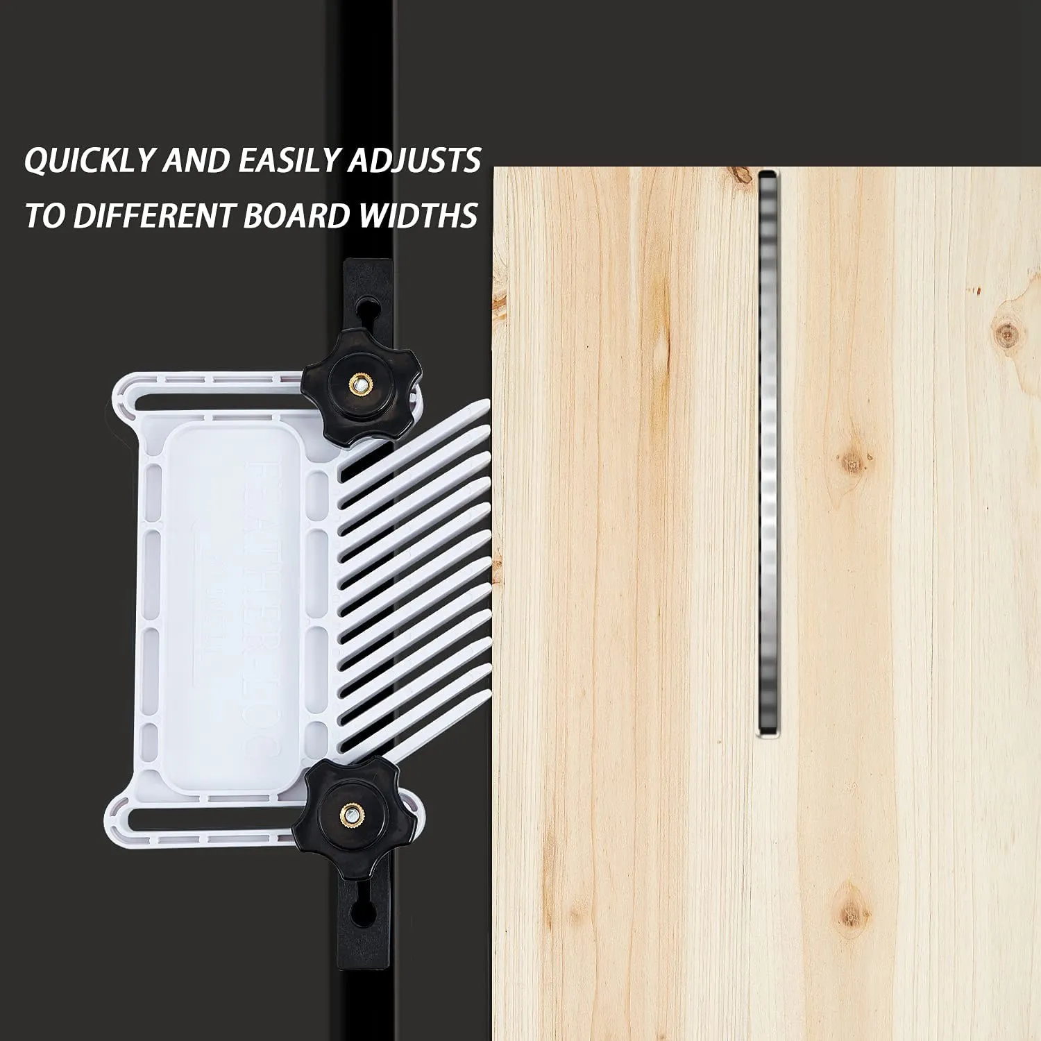 

Модернизированное защитное устройство Featherboard Штабелируемая перьевая доска подходит для большинства стандартных, Т-образных паза, Т-образных направляющих на настольных пилах-ABYA