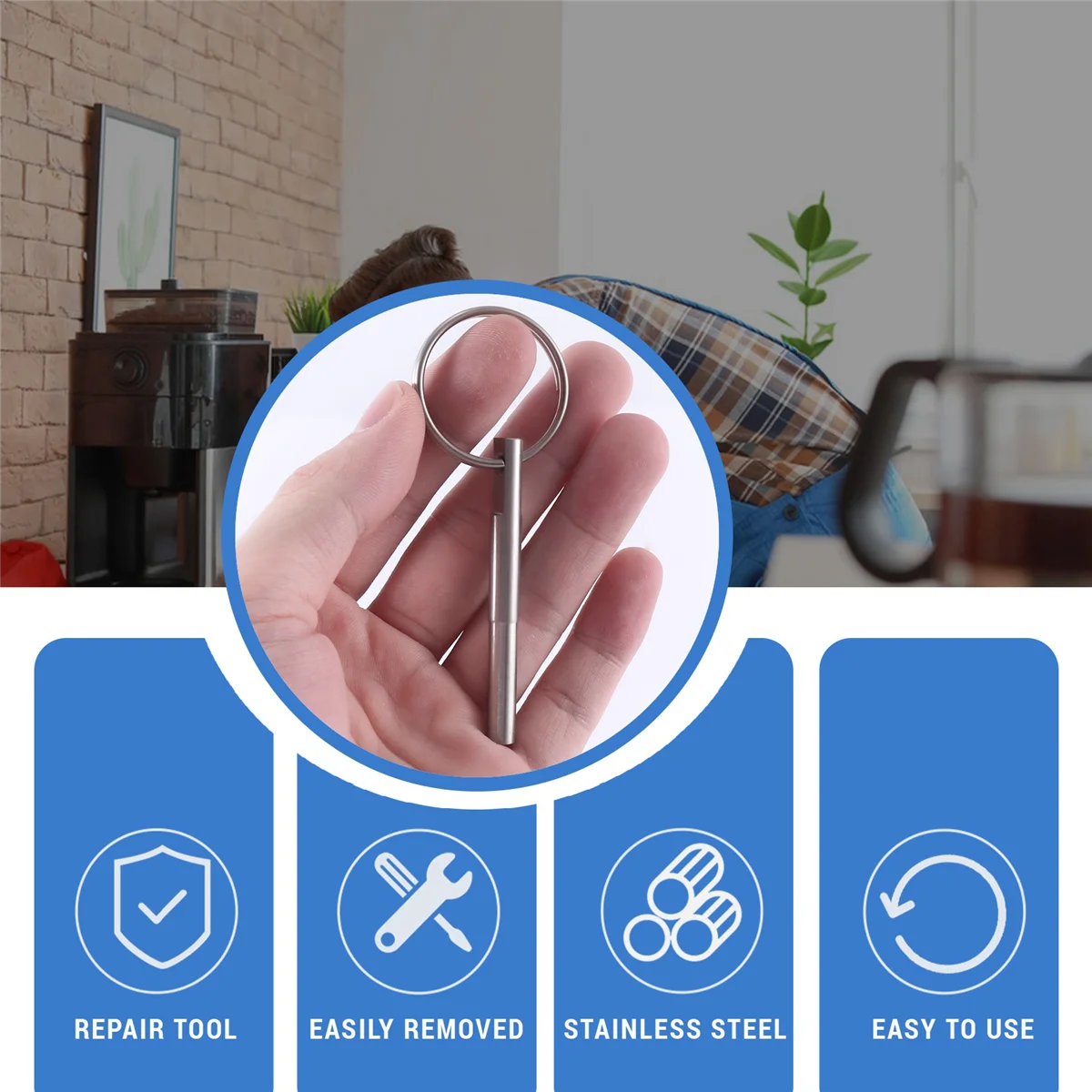 A69X Open Security Oval Head Bit Key Opening Service Repair Security Tools Coffee Machines Screws