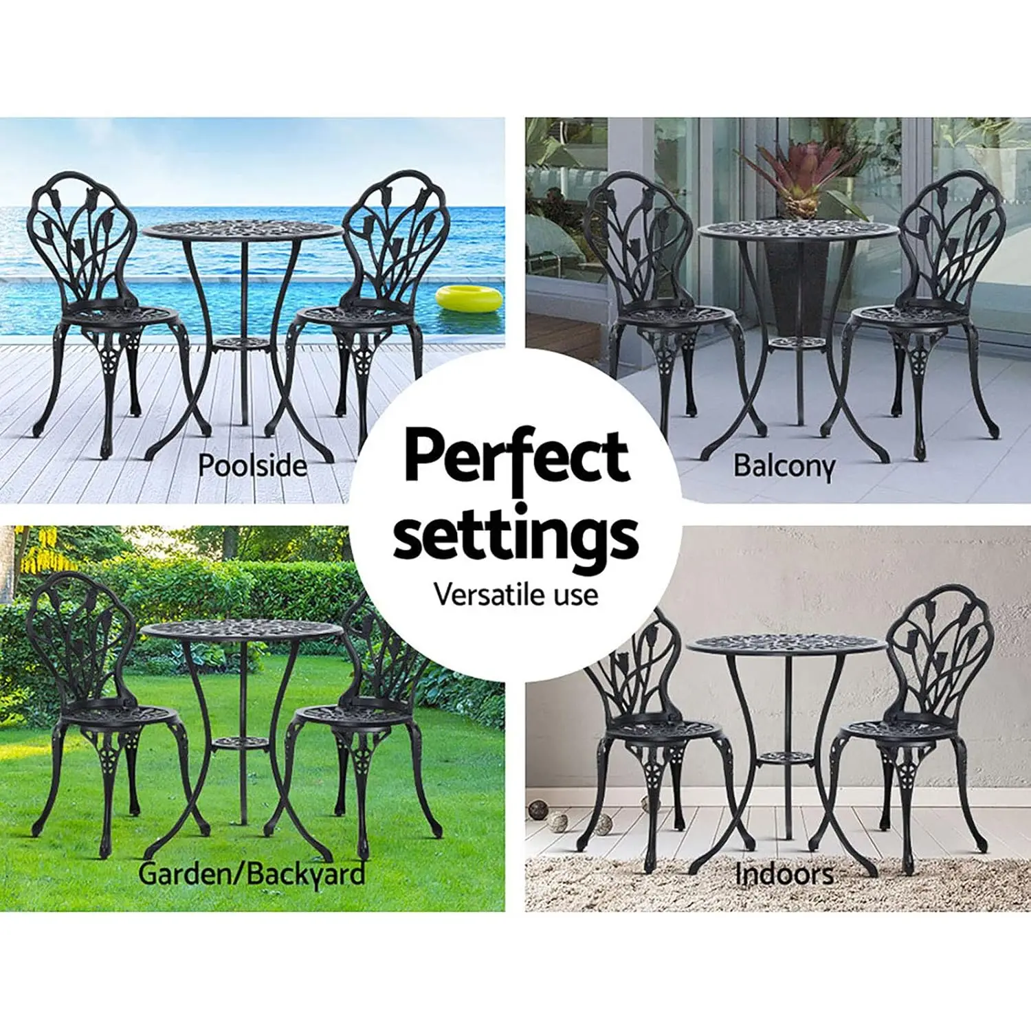 5pcs Gradient Rattan Modular Garden Furniture Set Weatherproof UV-resistant Outdoor Sofa Set for Patio Pool Balcony Backyard Cus