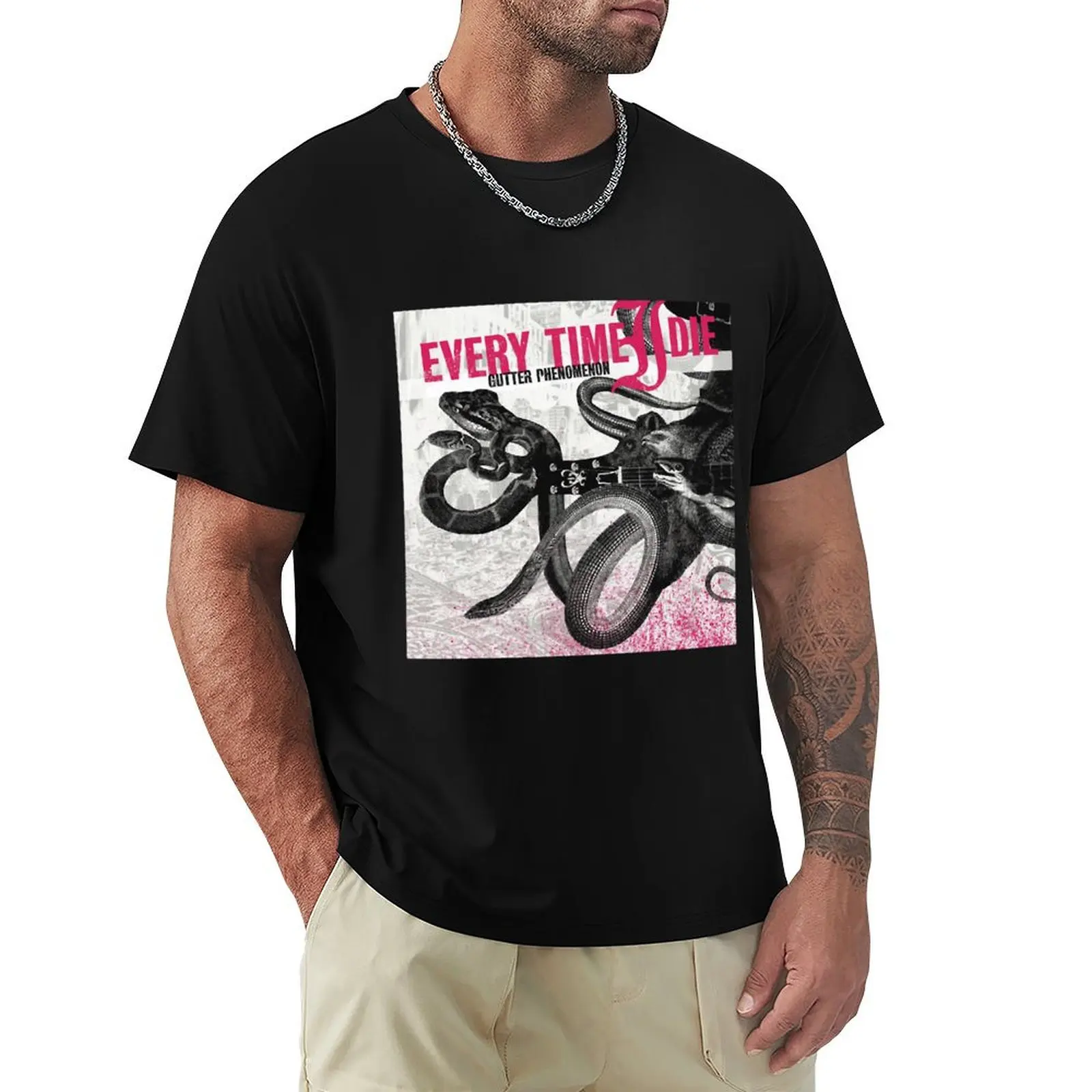 For Men Women Every Time I Die Retro Vintage T-Shirt men t shirt cotton 100% T-Shirt