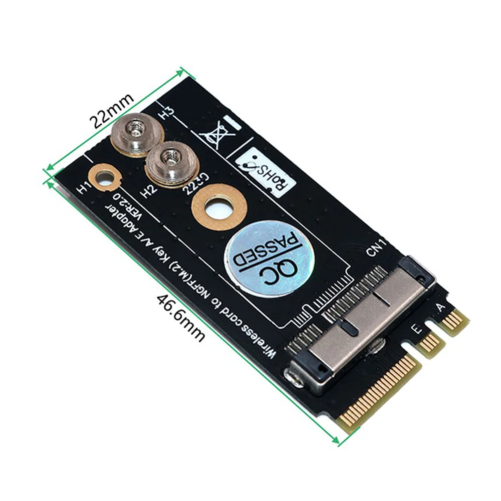 Adaptador WiFi BCM94360CS2 BCM 943224 PCIEBT2 12 + 6Pin para NGFF Key A/E M.2 Cartões WiFi Adaptador WiFi Placa de rede para Mac