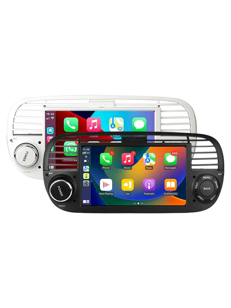 Srnubi Android Autoradio Fiat 500 2007-2015 Multimediaspeler Draadloze Carplay Android Auto Head Unit GPS Navigatie Stereo - afbeelding 2