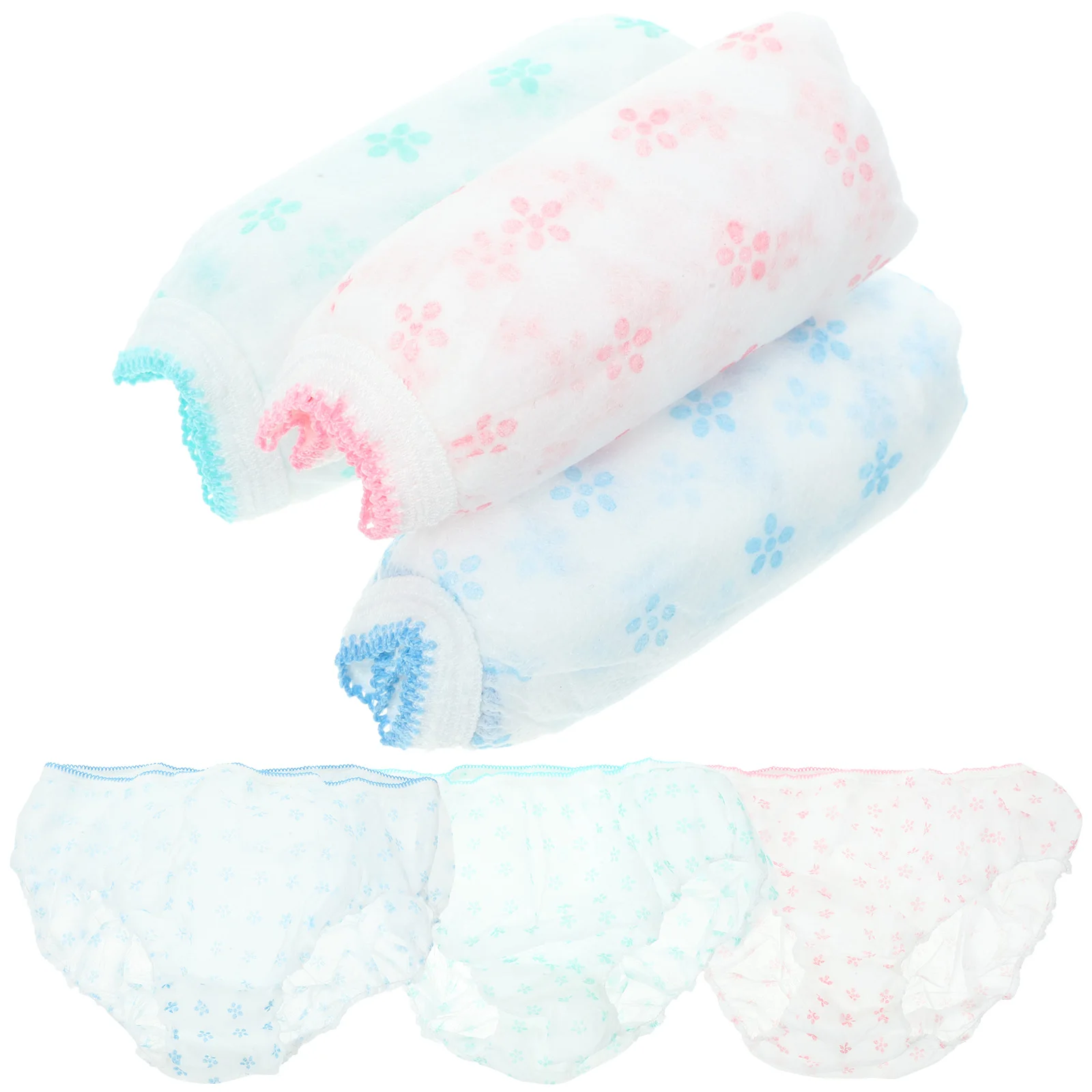 

7Pcs Disposable Women Soft Breathable Disposable Pregnant Underwear Non-Toxic Odorless Maternity Underwear Briefs Travel