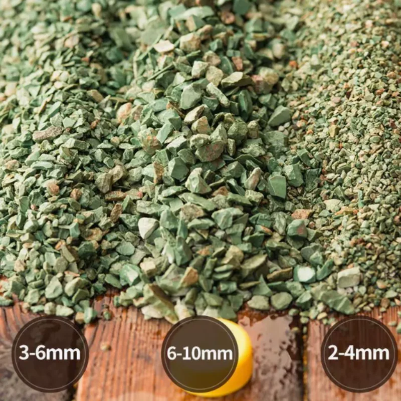 500g/1kg Green Zeolite Natural Granules Purify Water Quality Decorate Garden Pavers Improve Soil Green Zeolite Outdoor