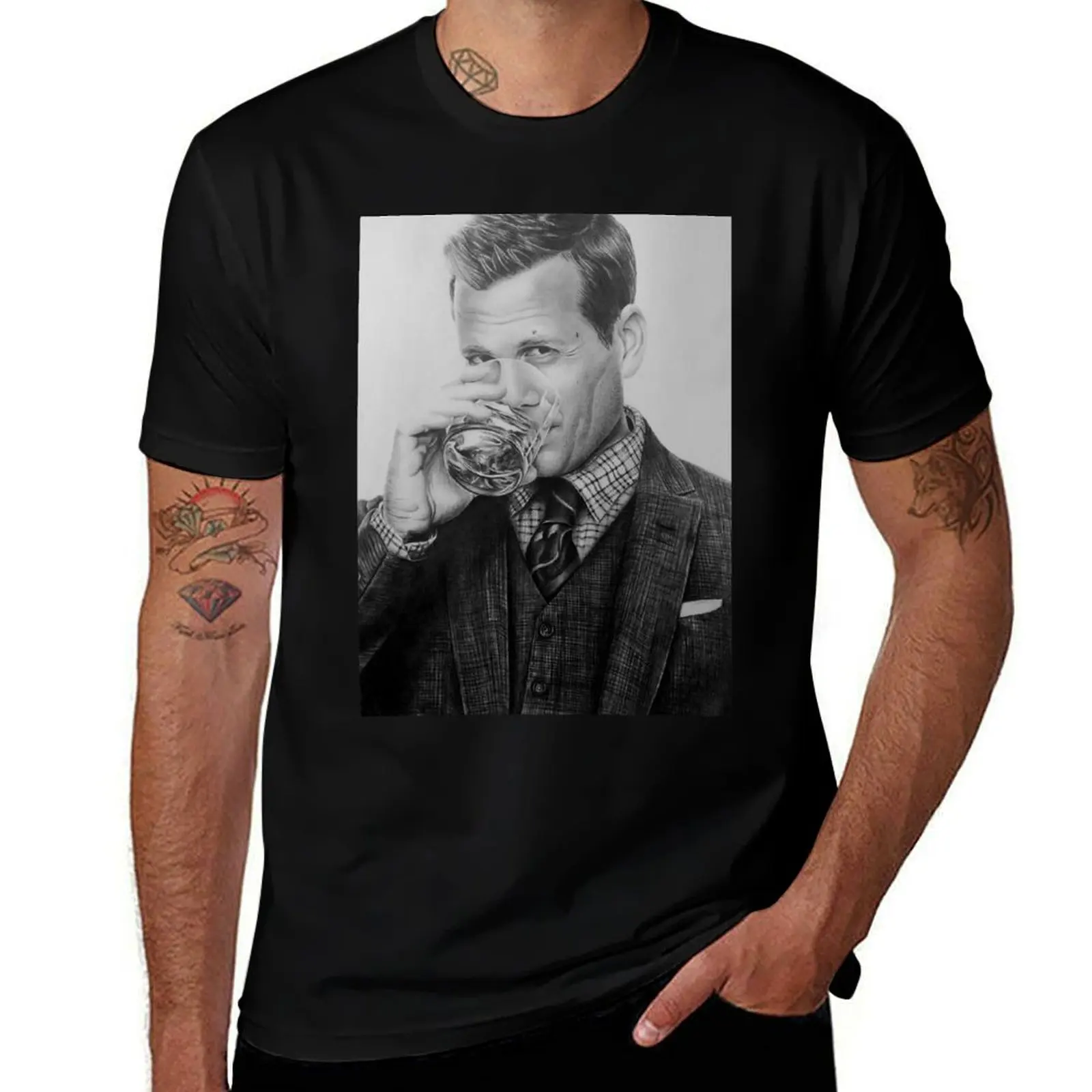 Gabriel Macht / Harvey Specter T-Shirt Plus Size Basic Cotton T-Shirt