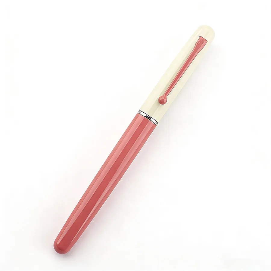 EF Nib Magnetic Cap Fountain Pen Cute Blue White Design School Stationery Pen
