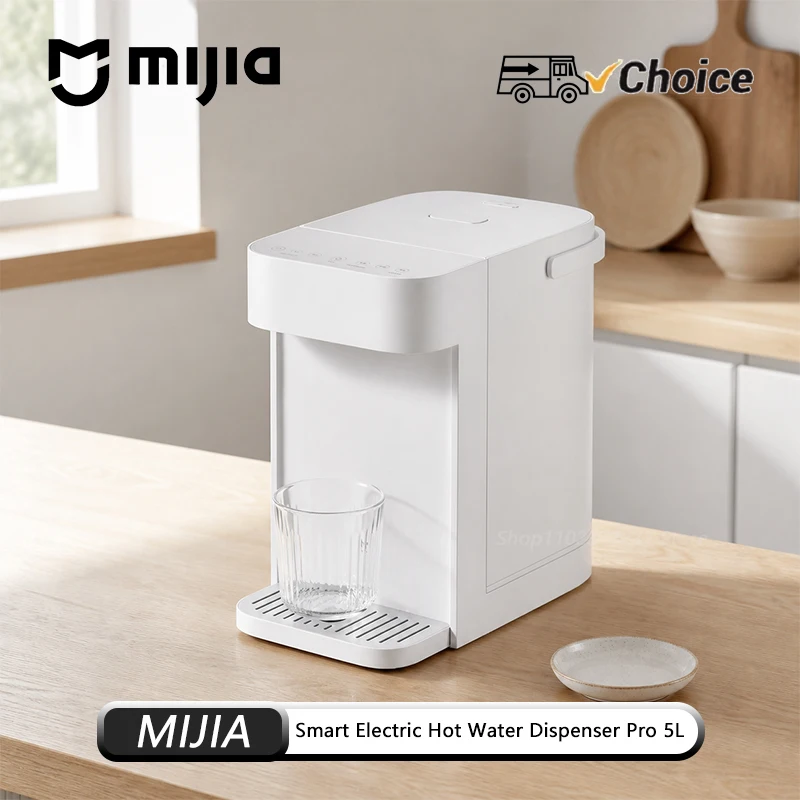 MIJIA Smart Electric Hot Water Dispenser Pro 5L 316L Food-Contact-Grade Seamless Stainless Steel Liner Supports Mi Home App CN