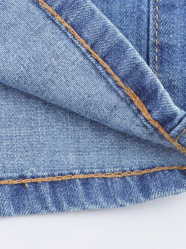 تنورة نسائية صيفية غير رسمية أنيقة موديل 2025 برباط من قماش الدنيم تنورة قصيرة موضة جديدة ملابس الشارع الشهير تنورة صغيرة