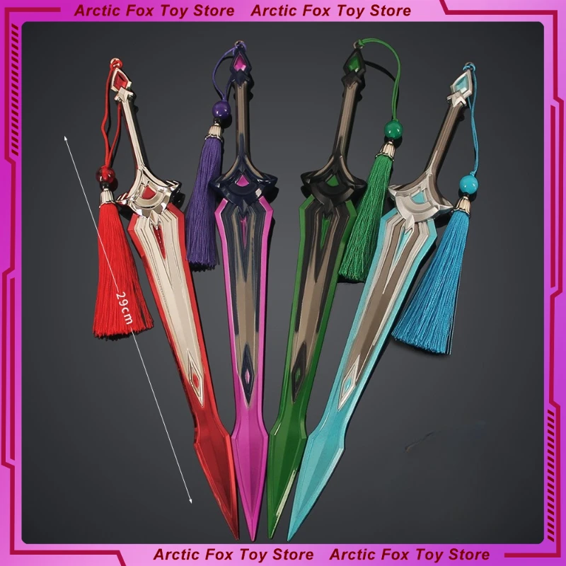 29 سنتيمتر جديد VALORANT أنيمي الشكل محيط المعادن الحرفية نموذج المشهد الدعائم سطح المكتب الديكور الحلي هدايا عيد اللعب #1