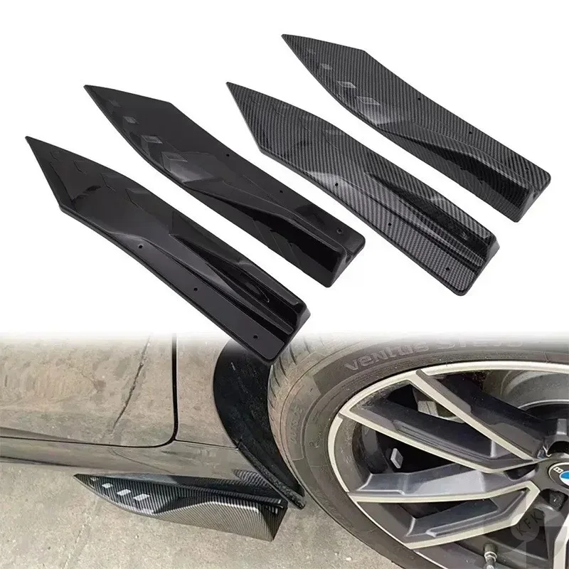 2 قطعة للتركيز ST RS SE MK2 Mk2.5 MK3 Mk3.5 MK4 Mk 2 3 4 شفة ممتصة للصدمات الخلفية التفاف زاوية الناشر الفاصل Canard المفسد #4