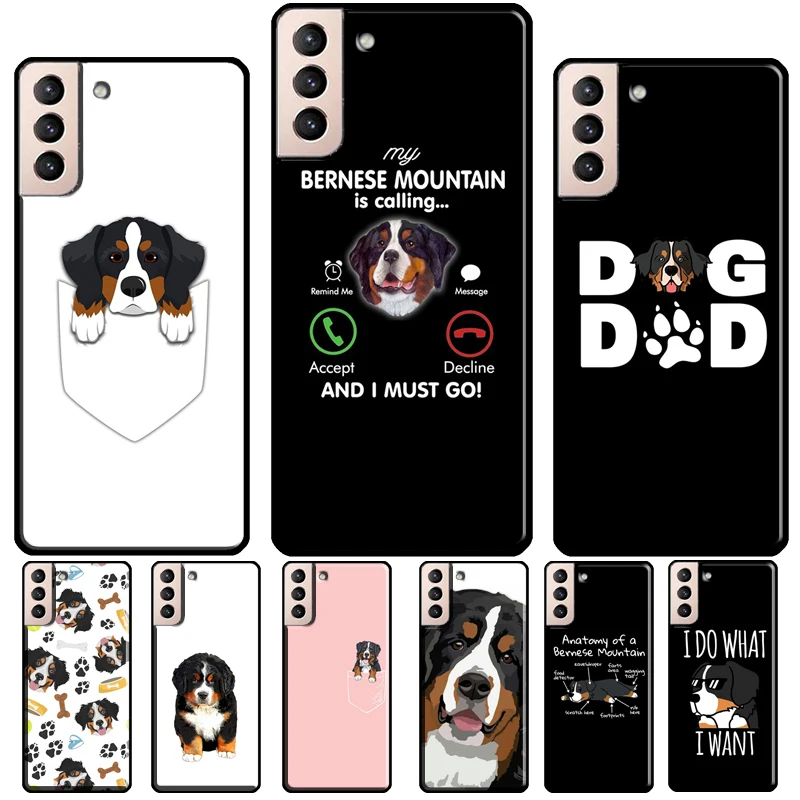 Bernese Mountain Dog Soft Case For Samsung Galaxy S21 S22 S23 Ultra Note 20 10 S8 S9 S10 Plus S20 FE Phone Cover