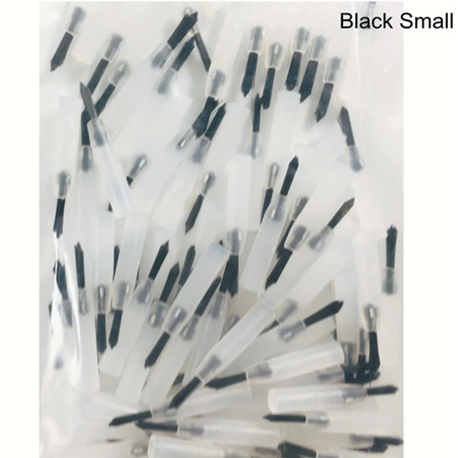 

500pcs Dental Disposable Composite Brush Black small Tip Applicator with Plastic Handle