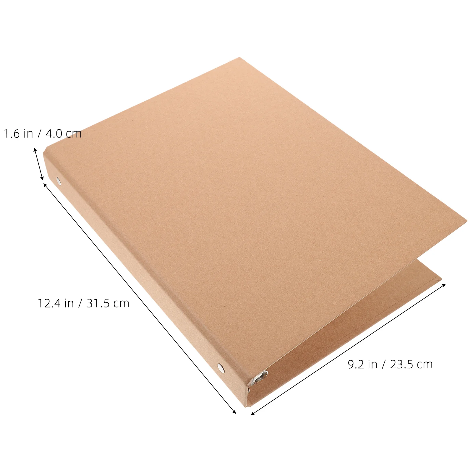 

A4 4 Ring Binder Cover Kraft Paper Notebook Shell Reusable Planner Organizer Stylish Gift 4 Ring Binder A4