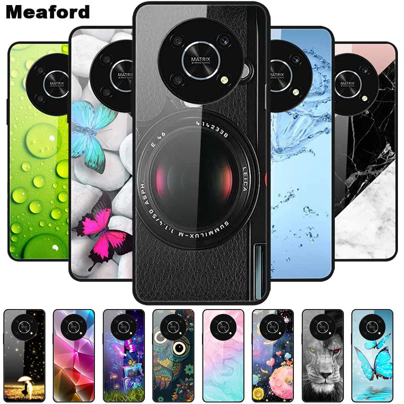 For Honor Magic4 Lite 5G Case Shockproof Tempered Glass Hard Back Cover For Honor Magic 4 Lite Soft Bumper Coque Magic4Lite Case