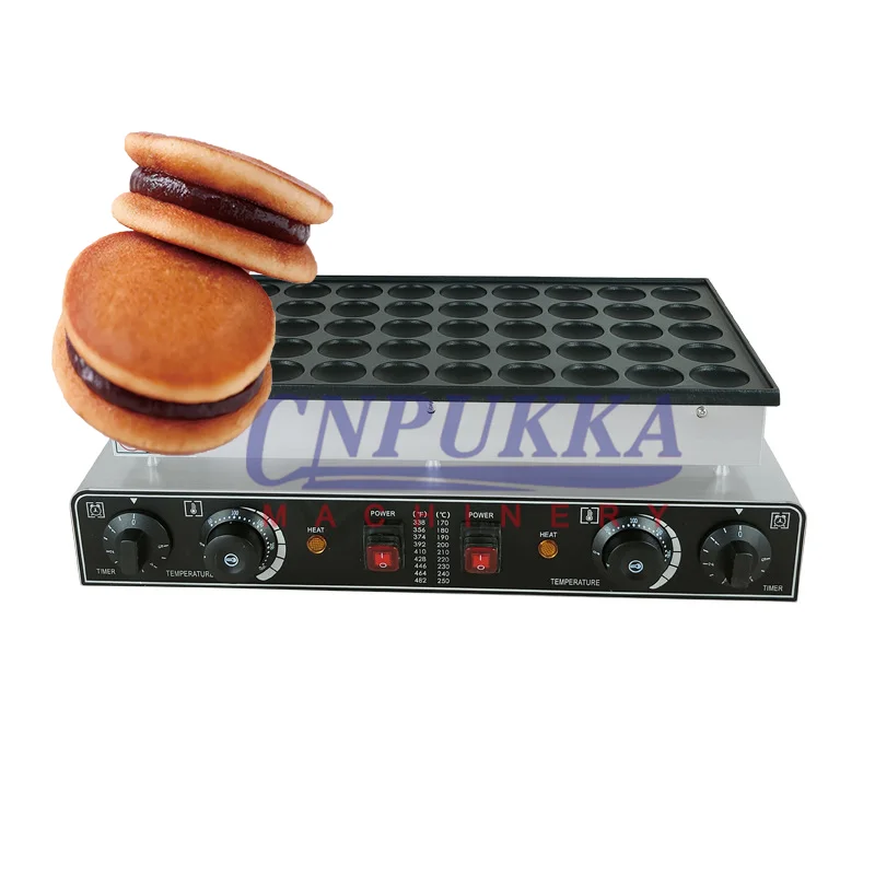 Máquina para hacer gofres eléctrica, 50 Uds., Mini máquina para hacer tortitas holandesas, máquina Dorayaki, gofres, electrodomésticos de cocina, máquina para hacer tortitas y aperitivos