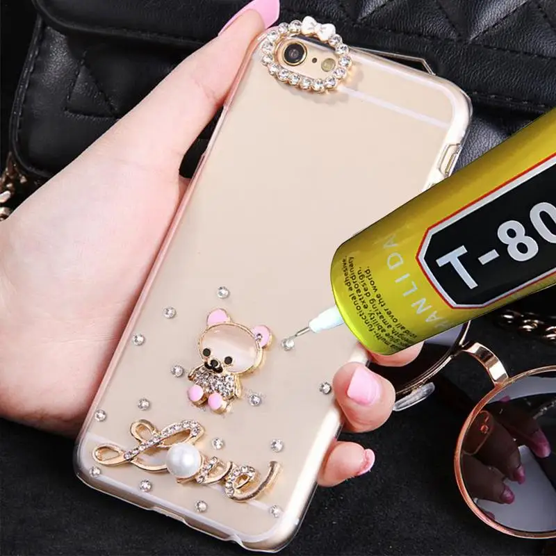 T 8000 Electronic Glue all-purpose repair glue Fabric Glue For Rhinestones Multi-Function Clear Jewelry Glue For Jewelry Making