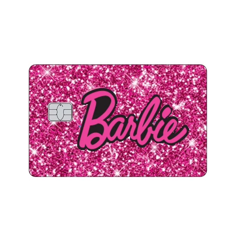 Anime Fashion Barbie Card Stickers Kawaii Bank Traffic Credit Debit Cards Matte Pvc Sticker Film Tape Skin Decal Gifts Tape Toys