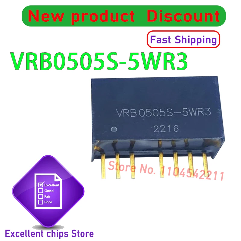 2 قطعة VRB2403S-6WR3 VRB2405S-6WR3 VRB2409S-6WR3 VRB2412S-6WR3 VRB2415S-6WR3 VRB2424S-6WR3 VRB0505S-5WR3 DIP-7 جديد الأصلي الأسهم